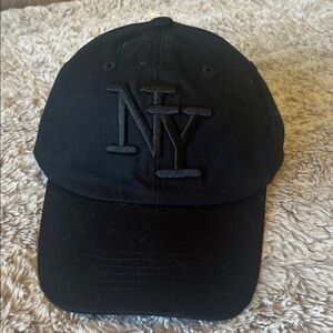 Black NY Embroidered Cap